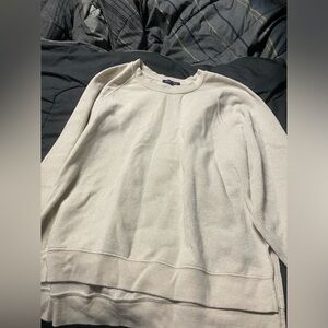 Large cream crewneck